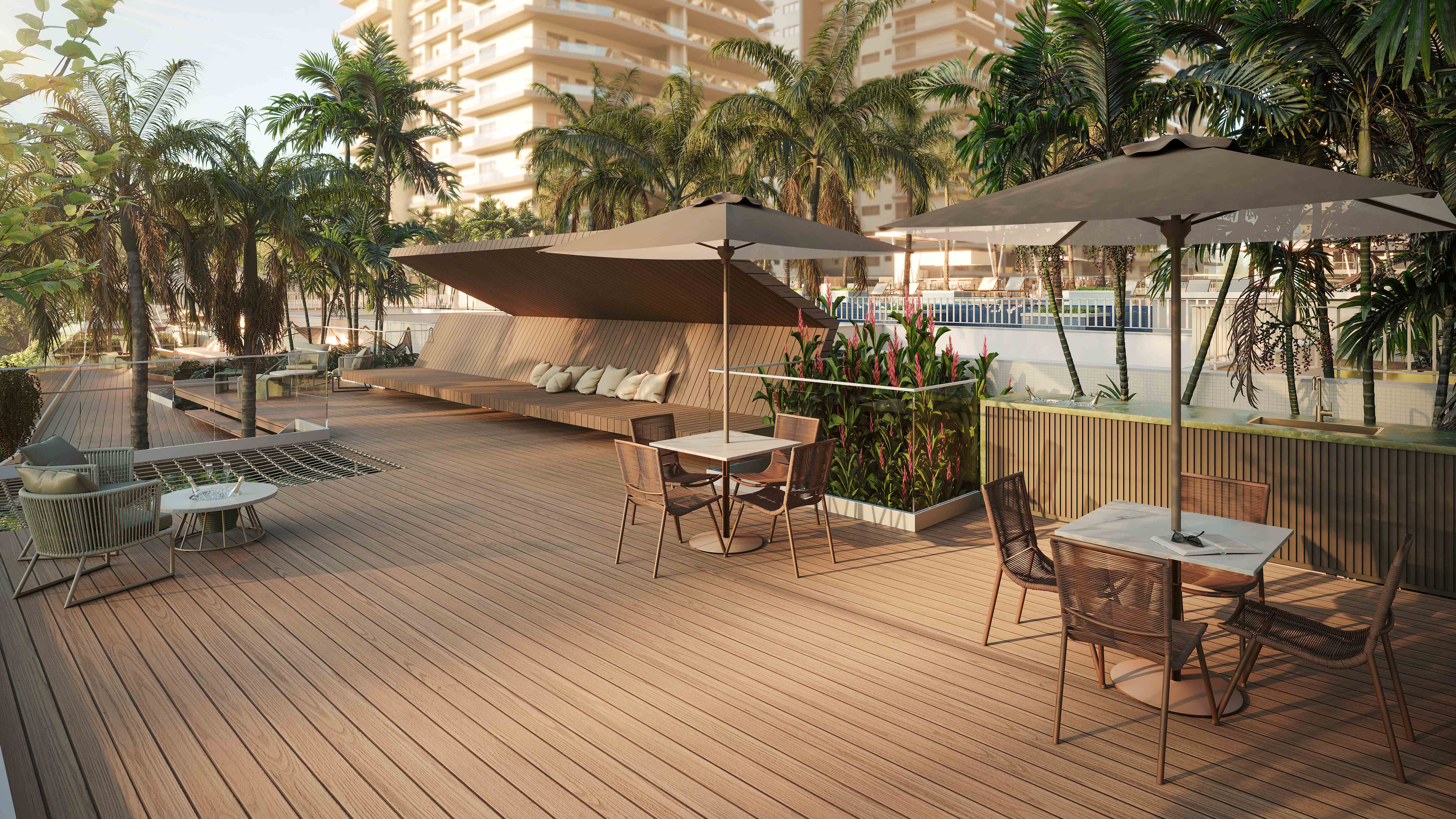 Deck Sunset do ORO Residences
